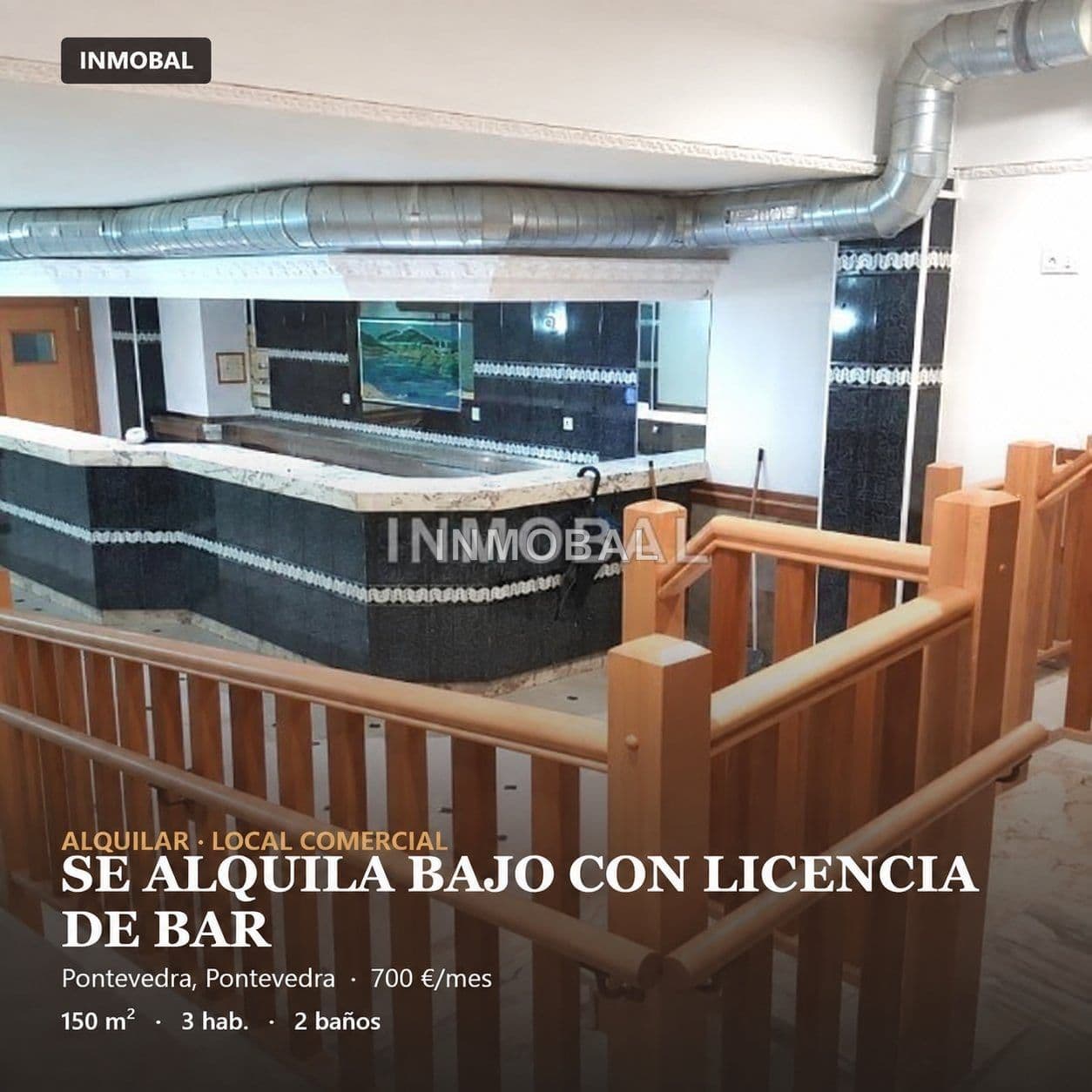 ALQUILER DE BAJO PARA LOCAL EN PONTEVEDRA